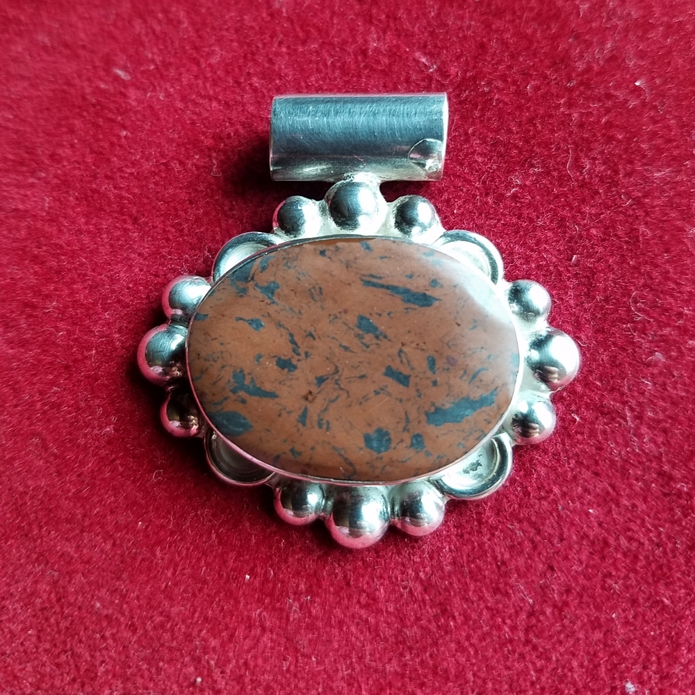 Protective Mahogany Obsidian Mexico 925 Pendant